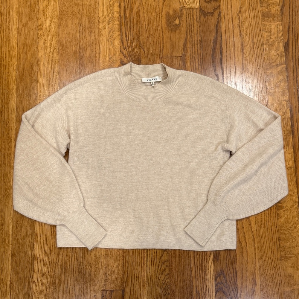 Frame Denim Oatmeal Cashmere Sweater